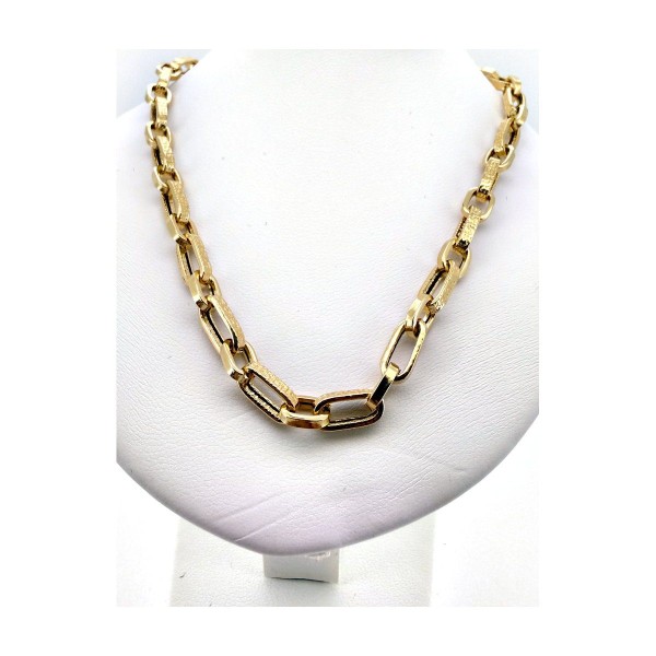 Cadena greca de oro 18k